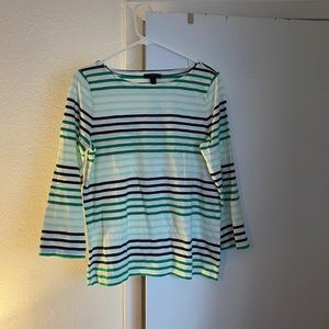 J.Crew Striped Boatneck T-Shirt